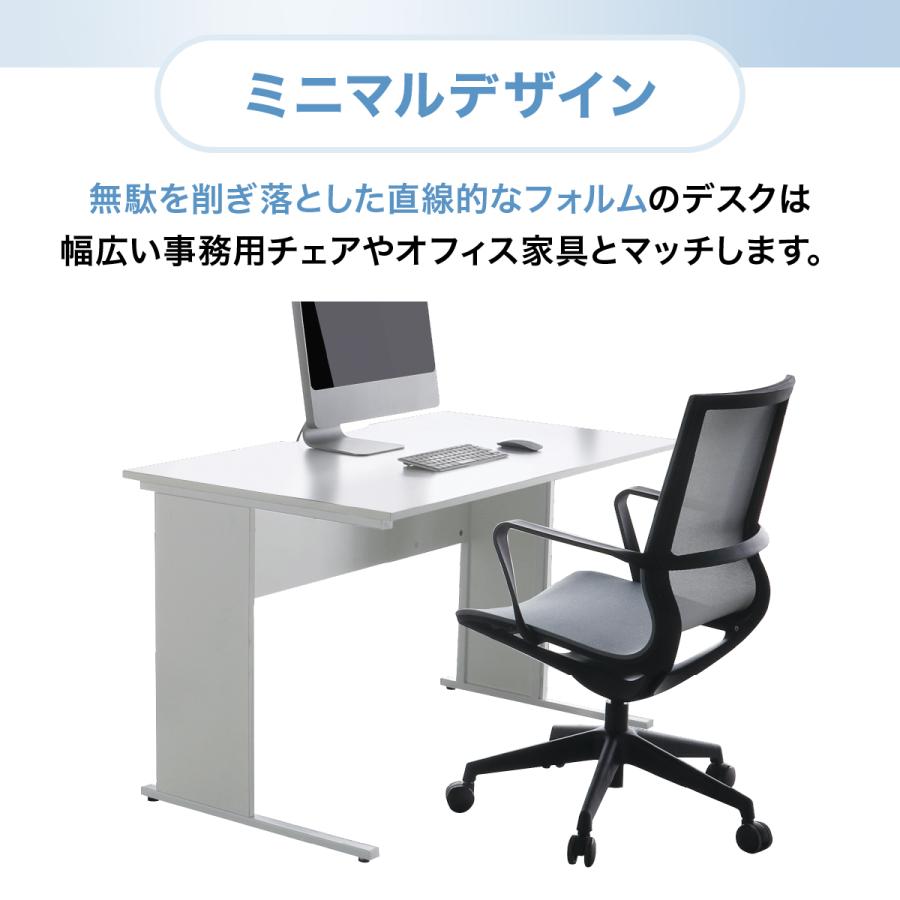 レビュー特典有 エコノミーデスク3段ワゴンセット W1000 D600 H720 平机 鍵付き オールロック 全段フルオープン キャスター付きワゴン 法人宛限定 ECD-1006-3_6