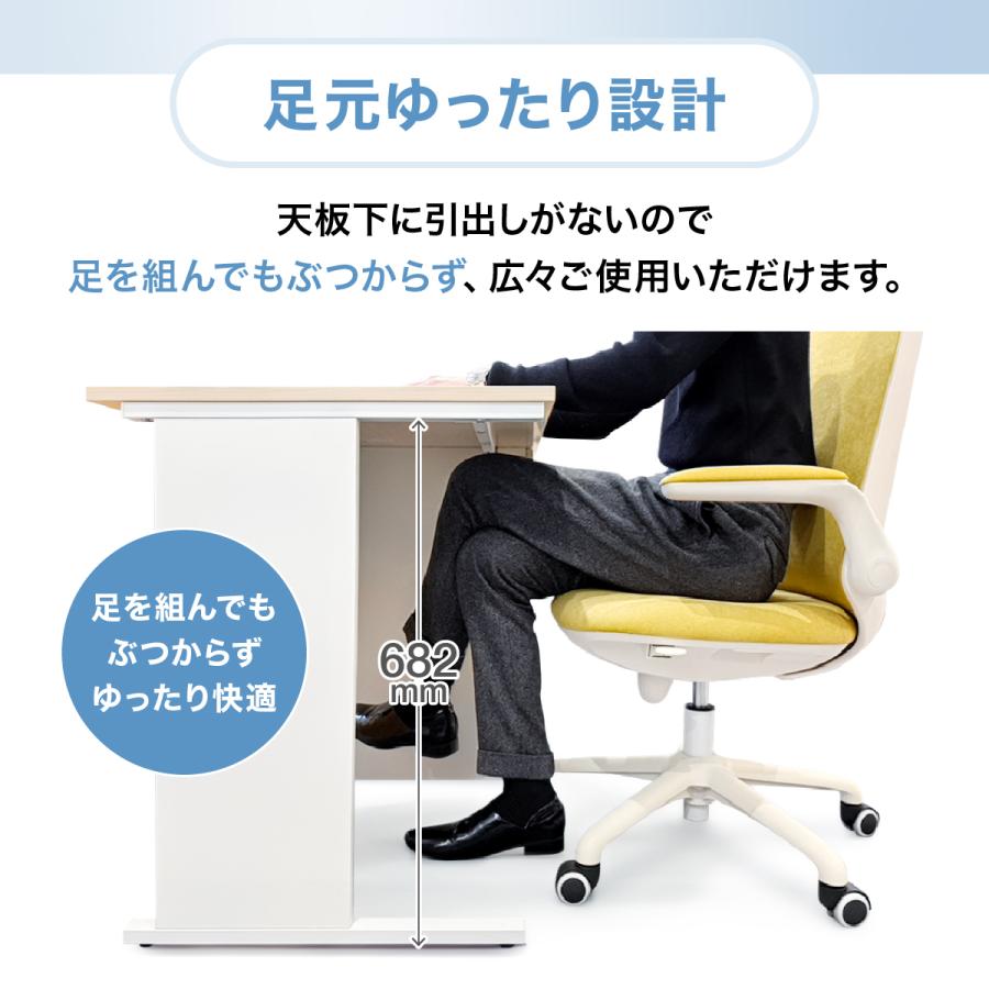レビュー特典有 エコノミーデスク W1000 D600 H720 平机 シンプルデスク 傷や汚れに強い 作業デスク PC机 パソコンデスク 事務用机 法人宛限定 ECD-1006の画像