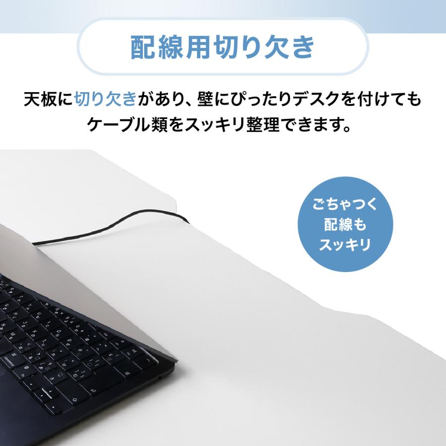 レビュー特典有 エコノミーデスク W1000 D600 H720 平机 シンプルデスク 傷や汚れに強い 作業デスク PC机 パソコンデスク 事務用机 法人宛限定 ECD-1006の画像