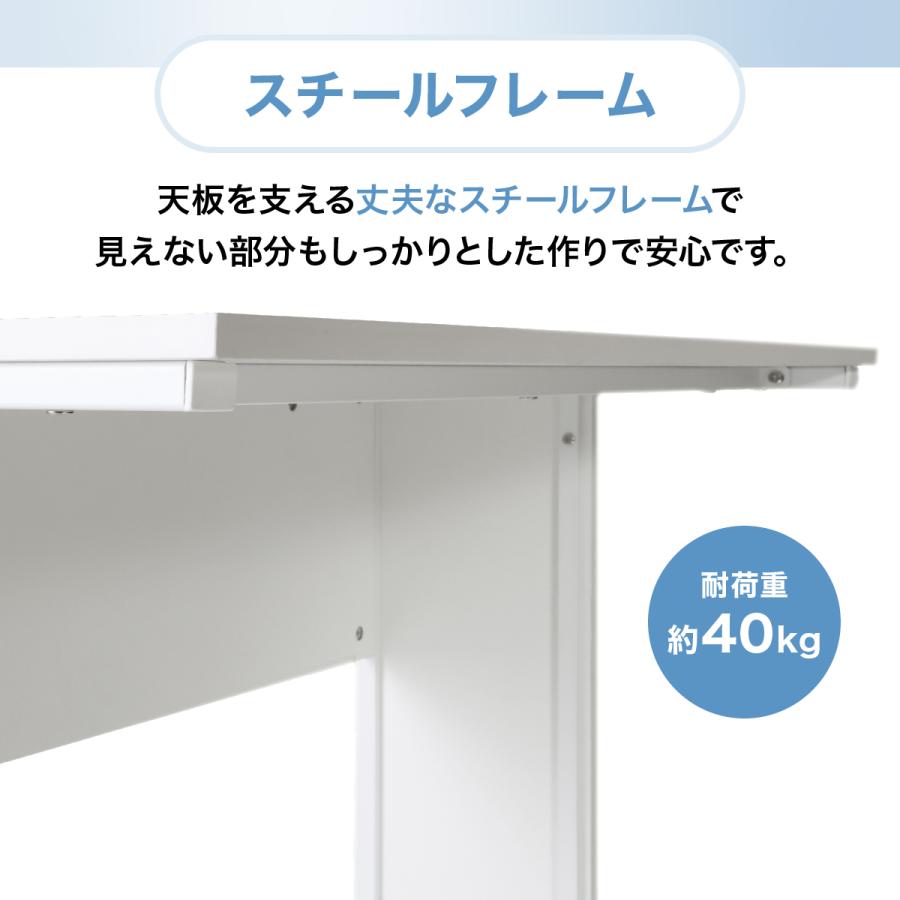 レビュー特典有 エコノミーデスク W1000 D600 H720 平机 シンプルデスク 傷や汚れに強い 作業デスク PC机 パソコンデスク 事務用机 法人宛限定 ECD-1006の画像