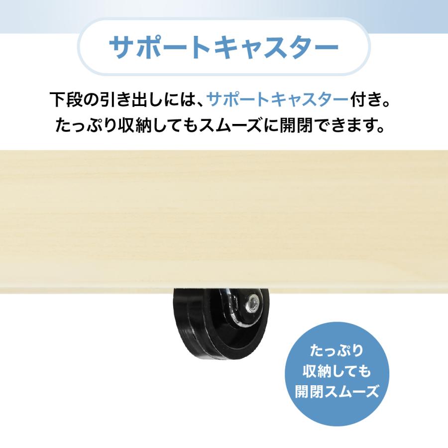 エコノミー木製 3段スリムワゴン W320 D450 H600 キャスター付き サイドキャビネット 書類 デスク収納 オールロック機構 全段フルオープン 法人宛限定 ECW-3Sの画像