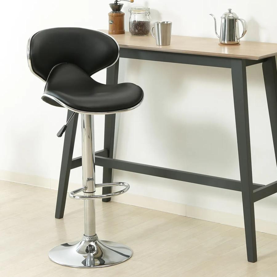 不二貿易（Fuji Boeki） シェル カウンターチェア 背もたれ付き