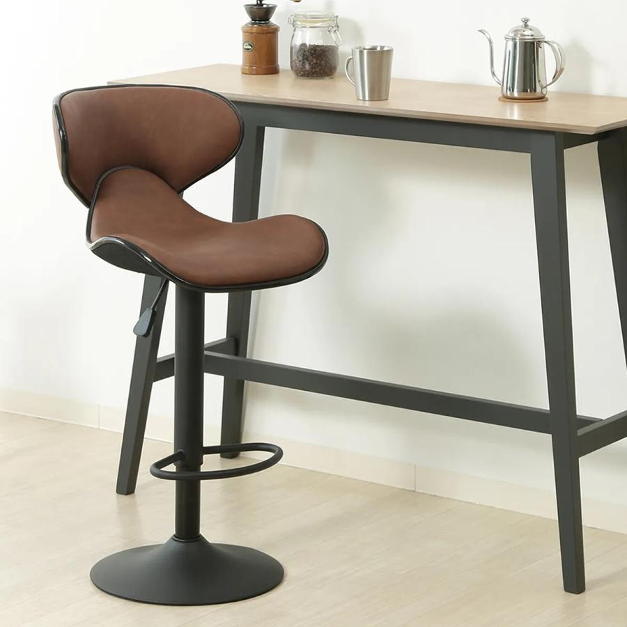 不二貿易（Fuji Boeki） シェル カウンターチェア 背もたれ付き