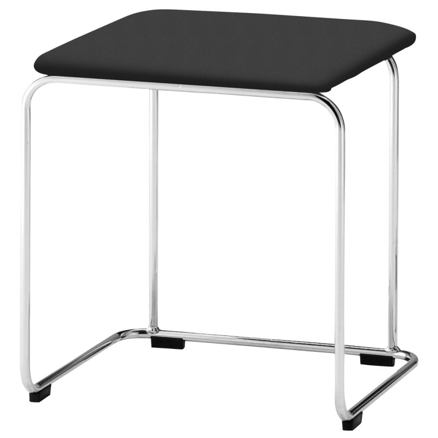 藤沢工業 国内メーカー品 スツール ビニールレザータイプ W417 D377