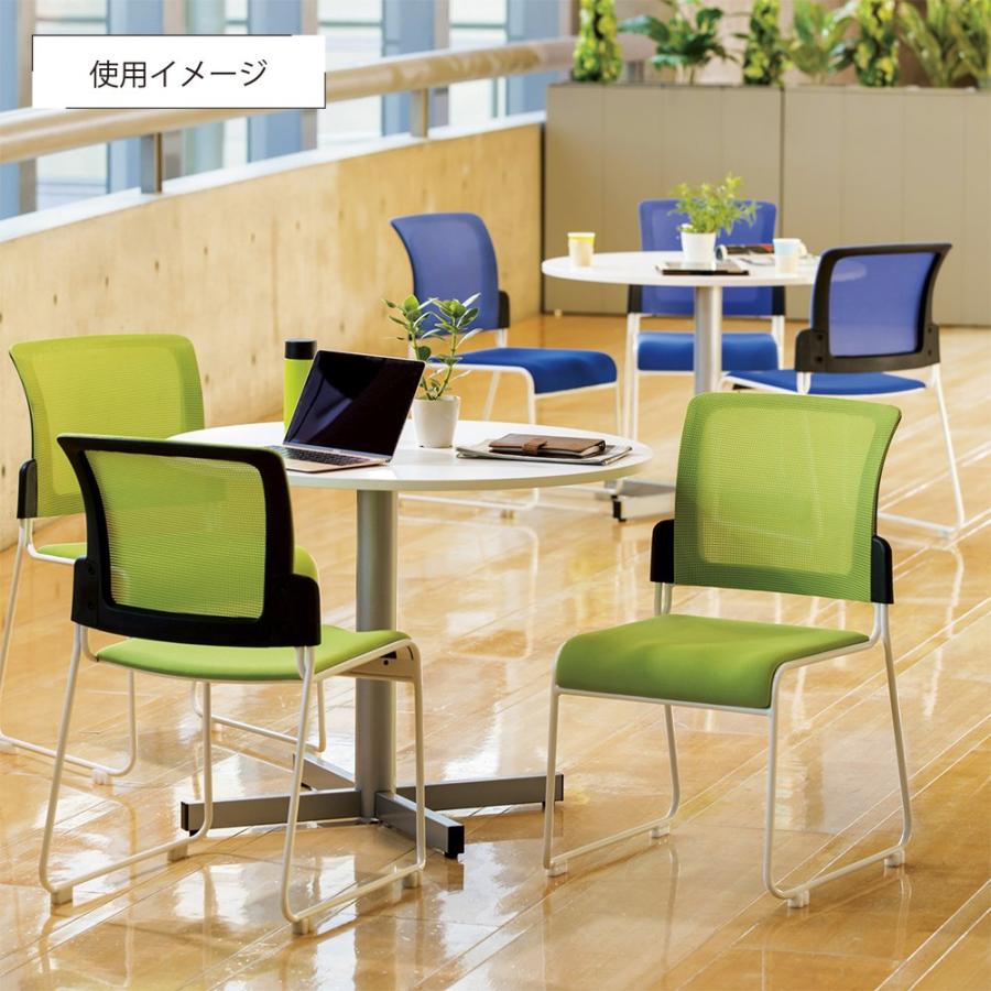 藤沢工業 ミーティングチェアR2 W495 D560 H813 オールメッシュ素材 8