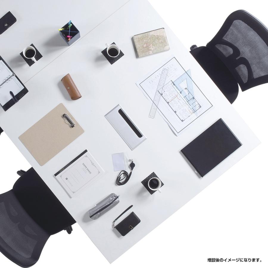DRTシリーズ ホワイトフレーム専用増連セット W1200 D1200 H700 増連セット ナチュラル/ホワイト/古木（コボク）代引不可 法人宛限定 IK-IK-DRTZR1200W_4