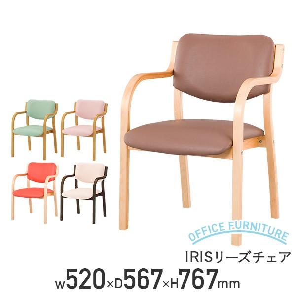 IRIS リーズチェア ダイニングチェア 介護家具 福祉 グリーン/ピンク/オレンジ/ブラウン/アイボリー/ダーク 代引不可 テレワーク応援 IR-MN-V 個人宅配送費込B