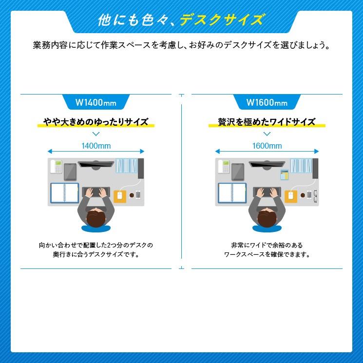 事務用ナチュラル両袖机 W1600 オフィスデスク 事務机 両袖机 事務デスク 両袖デスク スチールデスク KDN-167W 270049 法人宛限定｜kagukuro｜15