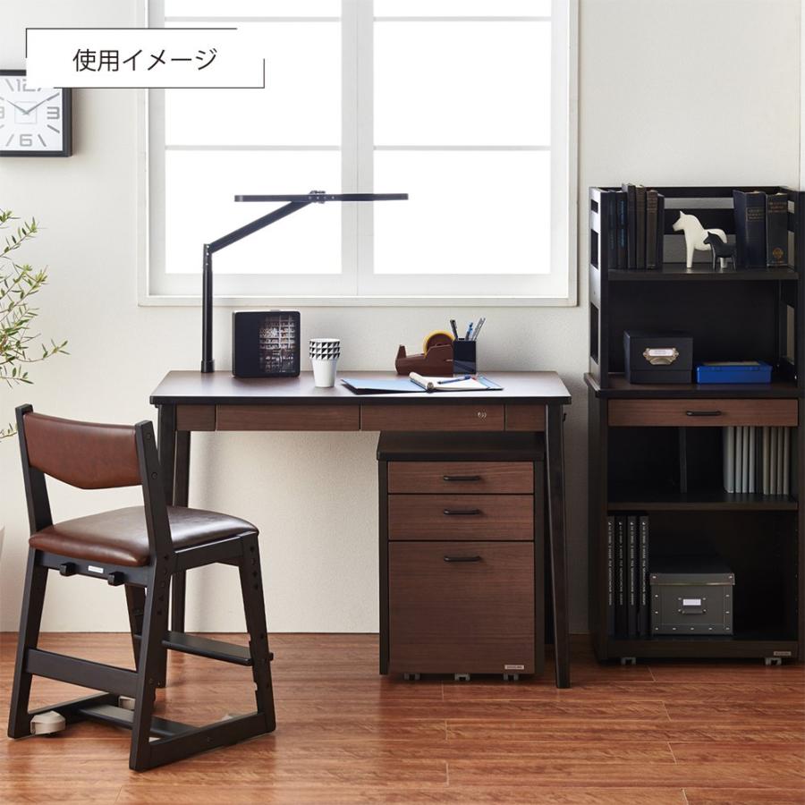 ルトラ シンプルデスク W1050 D550 H730 オフィスデスク 事務机 パーソナルデスク レトロモダン 平机 アジャスター付き 鍵付き 代引不可 法人宛限定 KF-SDD71の画像