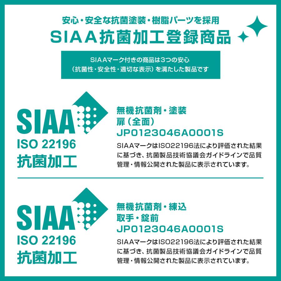 3人用 シンプル スチールロッカー W900 D515 H1790 ホワイト オフィス