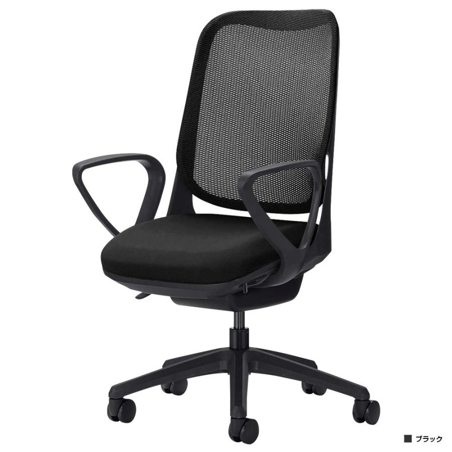 ライド 固定肘付き W600 D530-625 H910-1050 オフィスチェア 事務椅子 デスクチェア メッシュチェア 代引不可 テレワーク応援 LO-RI79-A 個人宅配送費込Bの画像