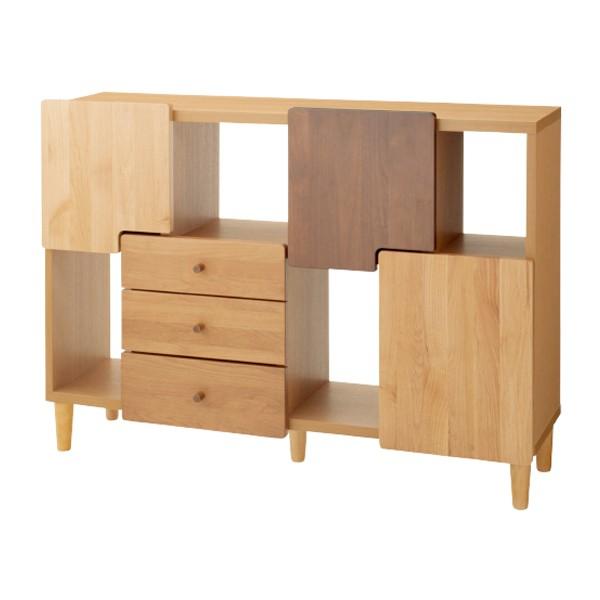 カグクロ オスロ サイドボード ワイドタイプ W1150 D320 H840 収納棚