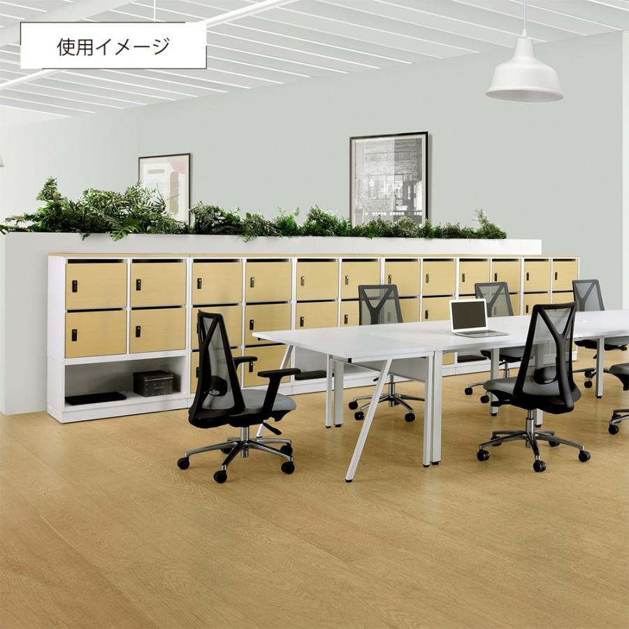 国産木製6人用パーソナルロッカー MKSシリーズ 天板ベースセット W900 D450 H1223 ダイヤルキー式 鍵付き 代引不可 テレワーク応援 MKS-6PLS 個人宅配送費込B_17