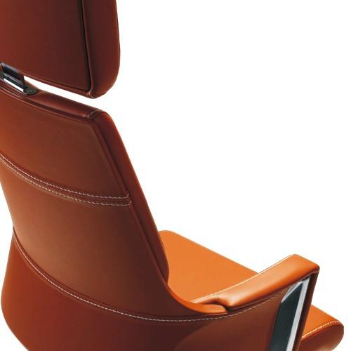 関家具 デルフィ ハイバック レザータイプ W635 D635 H1150-1250