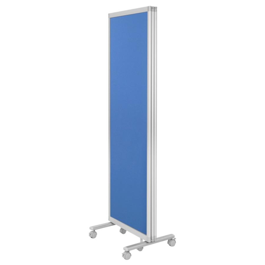 360度3連パーテーション W1800 D450 H1800 スチール 布貼り 三つ折り
