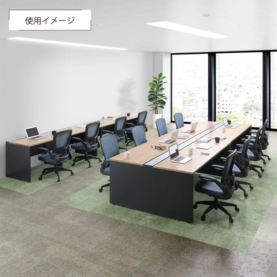 フリーアドレス用片面デスク PLDシリーズ W1200 D700 H720 会議用テーブル 会議机 アジャスター付き 配線トレー付き 法人宛限定 PLD-1207Sの画像