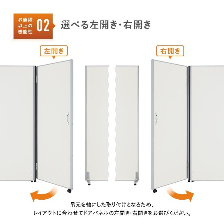 パーテーション　ホワイト　900ｘ1800　カグクロ製　パネルのみ ホワイトドアパネル KGシリーズ 高さ1800 幅900 PMD0918 通販