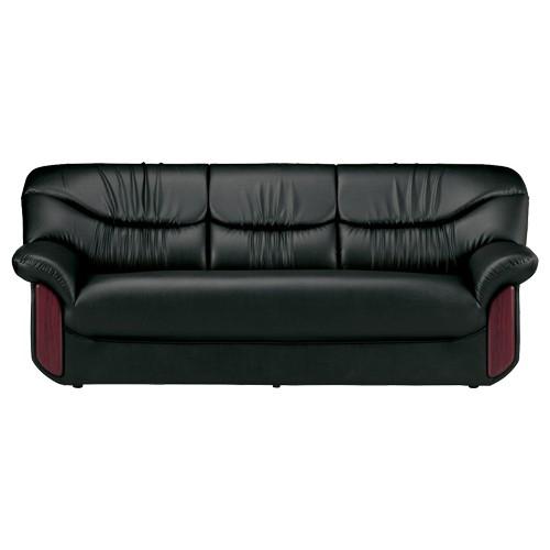 シエル 3人掛けソファー 応接家具 ビニールレザー張り 応接