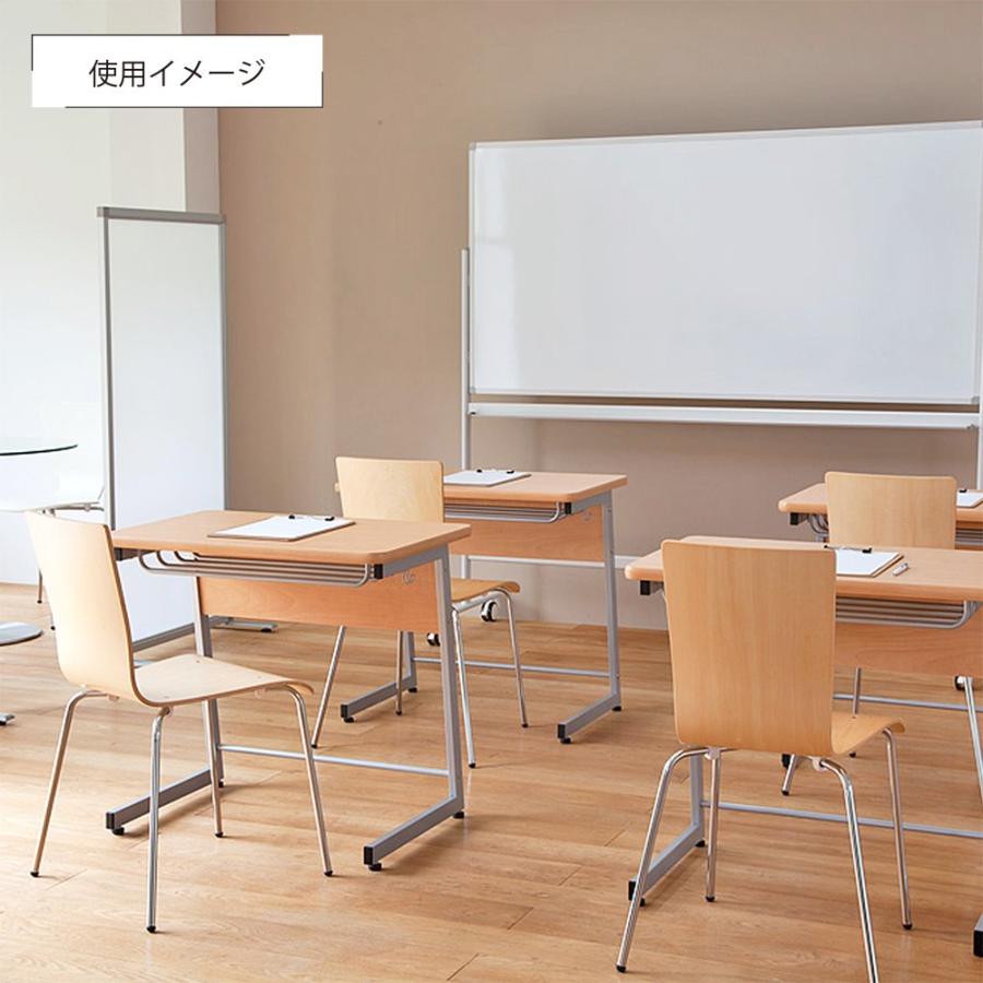 シンプルプライウッドチェア パッド付き W498 D525 H820 ダイニングチェア 椅子 スタッキング可 天然木 オレンジ/グリーン/ブラック 代引不可 法人宛限定 RY-CFPの画像