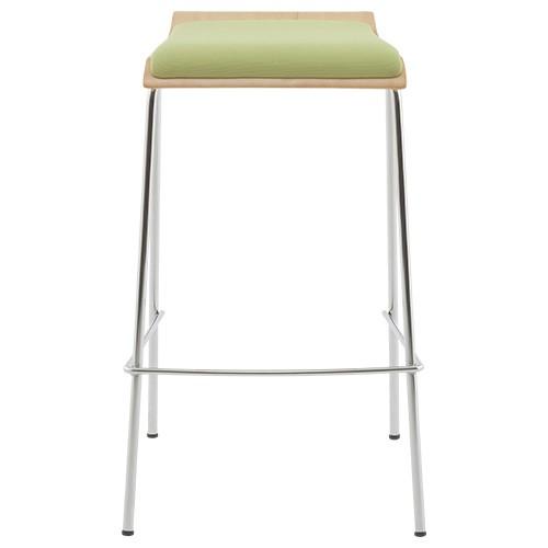 パッド付きローバックハイチェア 2脚セット カウンターチェア オフィスチェア ナチュラル グリーン RYFPHGNJ02S 131838