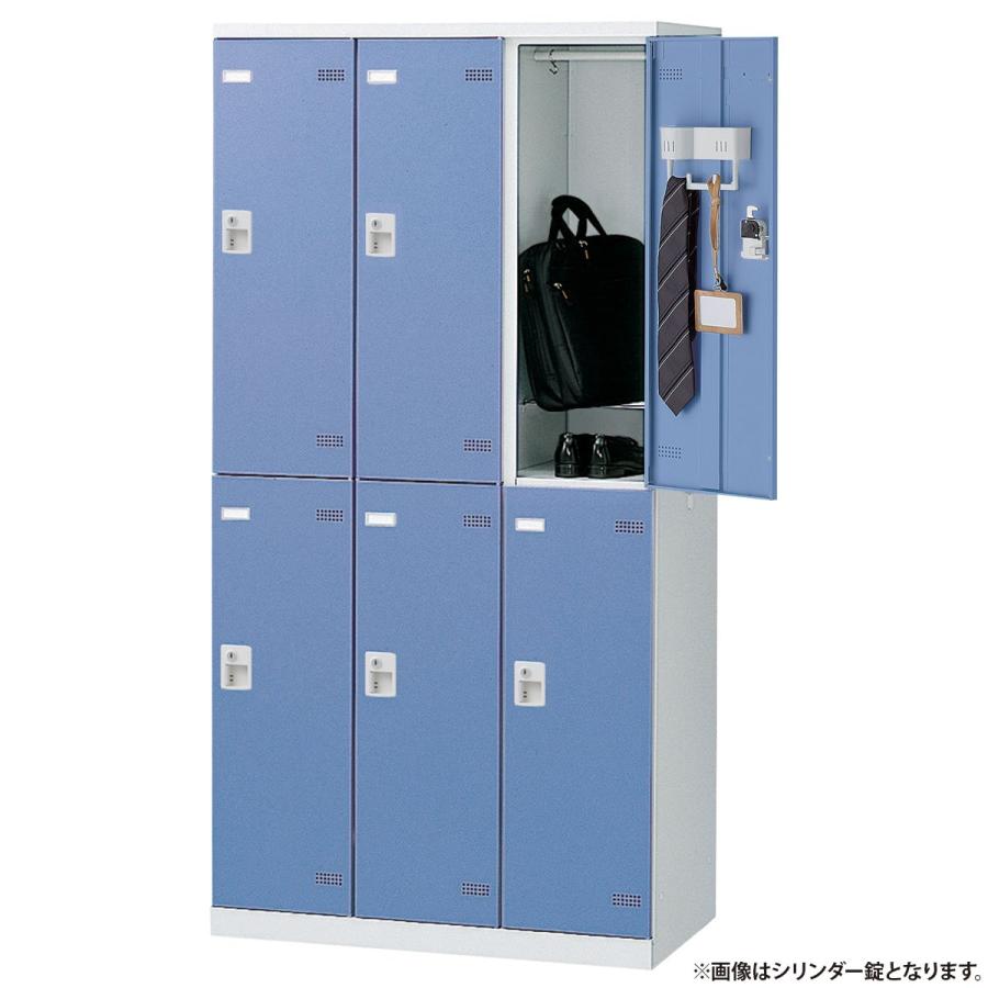 SLBシリーズ ダイヤルキー式 6人用更衣室ロッカー W900 D515 H1800 スチールロッカー キーレス スチール製 傷や錆に強い 鍵付き 代引不可 法人宛限定 SLB-6D2の画像
