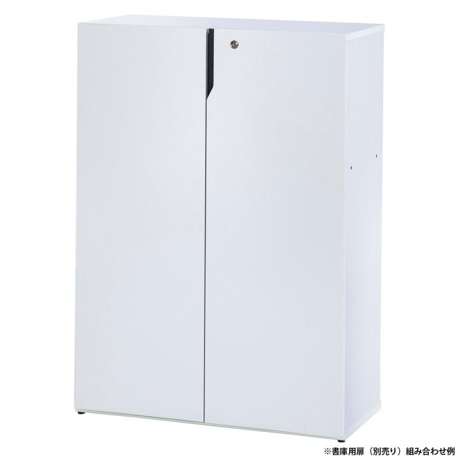 3段オープン書庫 MLシリーズ W800 D367 H1120 MLシリーズ 木製書庫 アジャスター付き コード穴付き 収納棚 本棚 可動棚 代引不可 法人宛限定 SM-ML3OPの画像