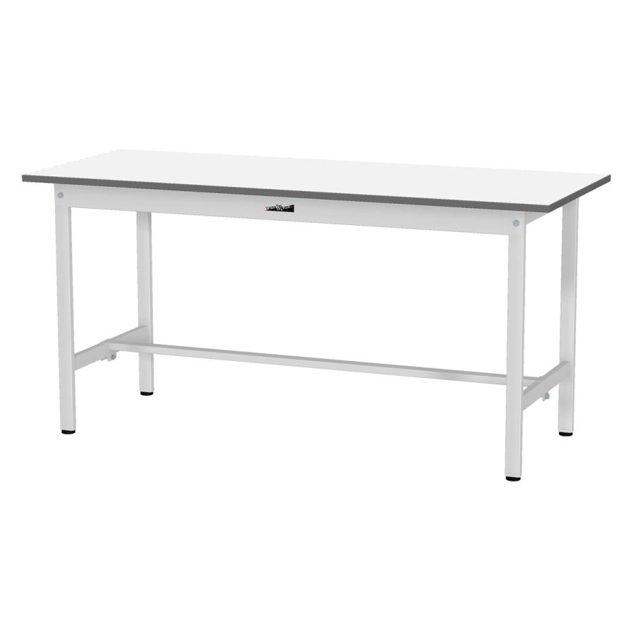 国内メーカー品 固定式ワークテーブル 全面棚板無し W1500 D600 H740 作業台 長机 ワークベンチ 工場 物流 シルキーホワイト 代引不可 法人宛限定 YI-SUP1560の画像