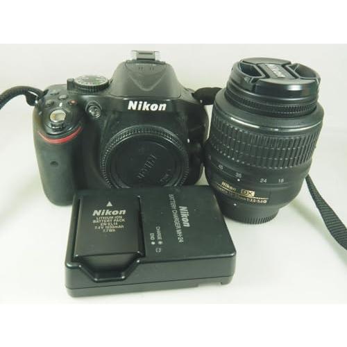 Nikon　デジタル一眼レフカメラ　D5200　レンズキット　DX　18-55mm　NIKKOR　3.5-5.6G　ブラック　VR付属　f　AF-S