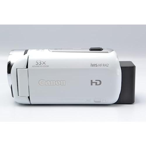 人気新品Canon デジタルビデオカメラ iVIS ホワイト R42 内蔵32GB