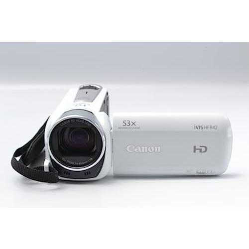 人気新品Canon デジタルビデオカメラ iVIS ホワイト R42 内蔵32GB