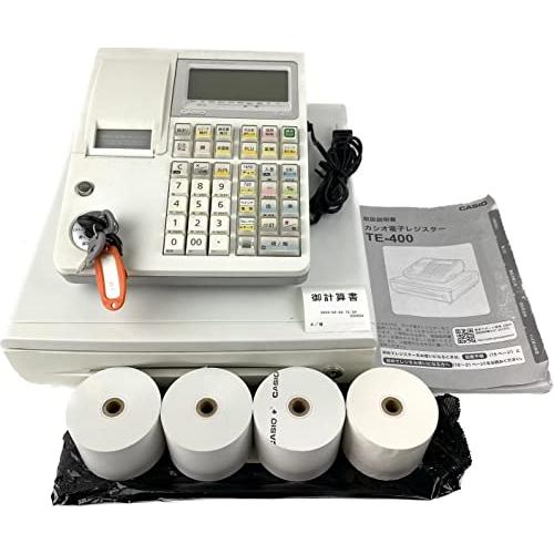 ギフト】カシオ レジスター 10部門 ドロア分離型 TE-400-WE ホワイト