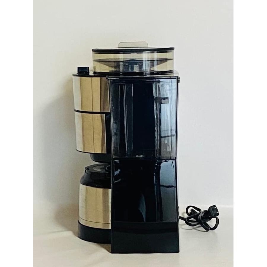 新着商品メリタ ミル付き全自動コーヒーメーカー アロマフレッシュサーモ AFT1021-1B 2~10杯用 ブラック コーヒーメーカー 