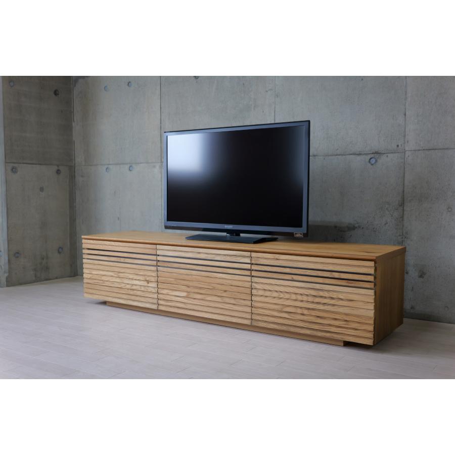 テレビボード 180 無垢材 テレビ台 オーク 節 ハイタイプ 北欧 おしゃれ 和モダン 【テレビサウンドバー】