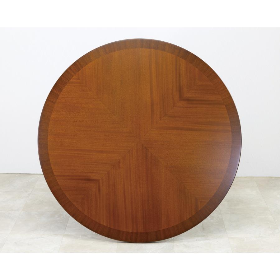 ダイニングテーブル 円形 100cm マホガニー アンティーク 【公式通販】