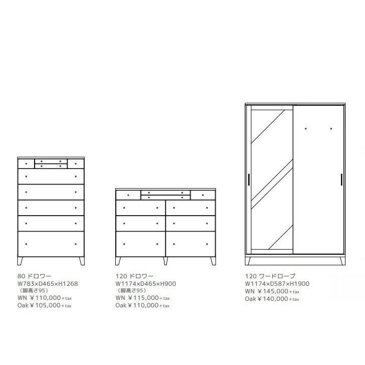 CLASSE サーラ 120ドロワー チェスト レグナテック 北欧 おしゃれ オーク 楢 ナラ 天然木 ナチュラル たんす タンスの画像