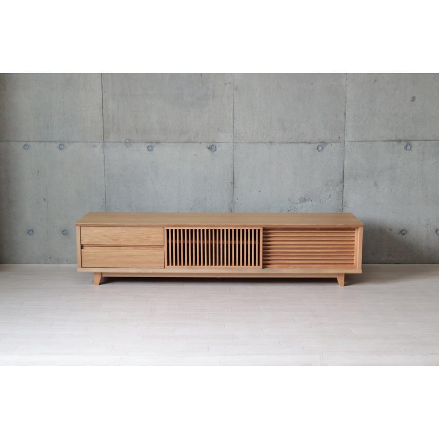 テレビボード テレビ台 200cm 引き出し 完成品 オーク ナチュラル 木製