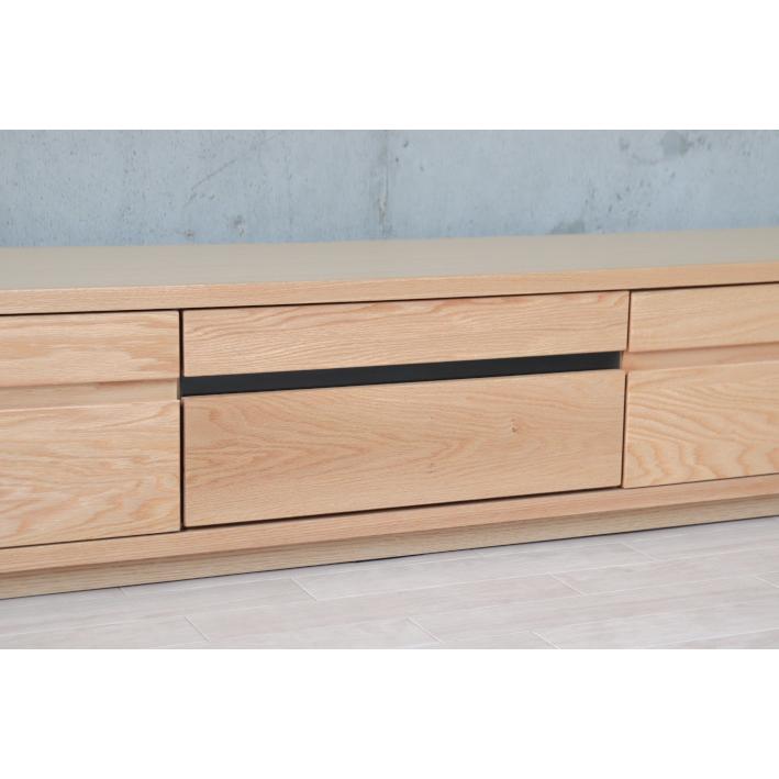 無垢材】テレビボード 200㎝オーク色 TVボード　木脚　北欧風 無垢】テレビボード 200㎝オーク色 TVボード テレビ台・テレビボード