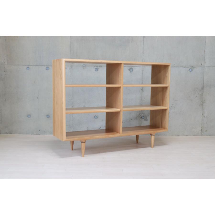 飾り棚　木製 ラック 木製 サイドラック デスク用 天然木 （ 本棚 棚 デスクサイド