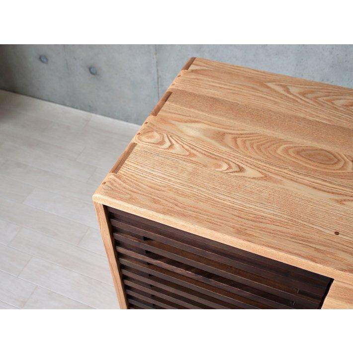 サイドボード おしゃれ キャビネット テレビボード ハイタイプ テレビ台 木製 北欧 オーディオラック 飾り棚 タモ材 無垢材 匠デザイン 85 |  | 13
