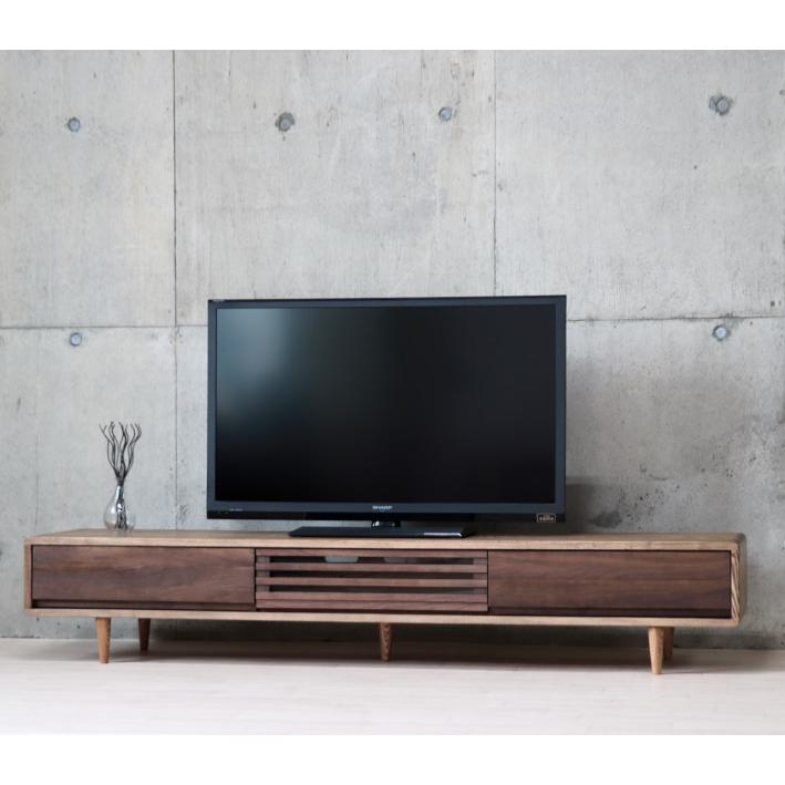 テレビ台 180 ローボード ダーク テレビボード 木製 無垢 ダークブラウン 北欧 天然木 ウォールナット TV台 無垢材 幅180 匠デザイン |  | 11