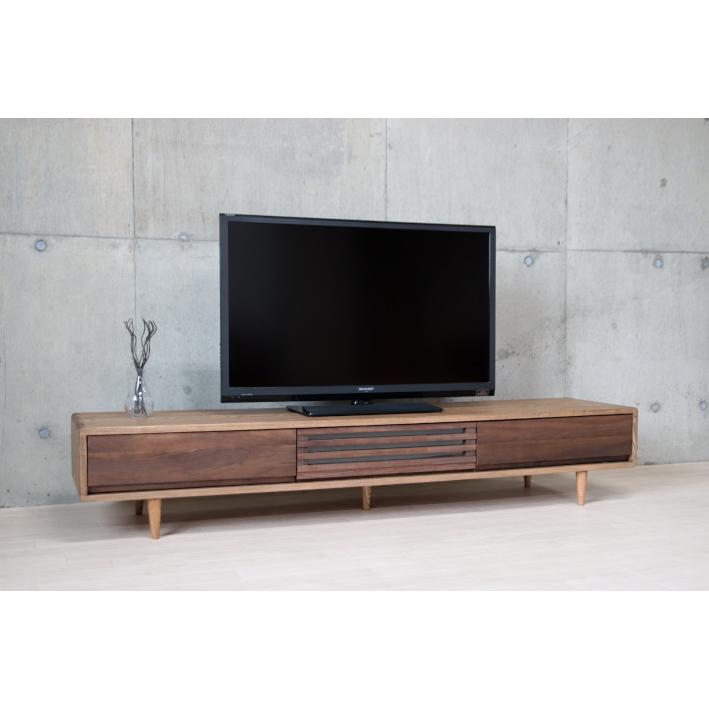 テレビ台 180 ローボード ダーク テレビボード 木製 無垢 ダークブラウン 北欧 天然木 ウォールナット TV台 無垢材 幅180 匠デザイン |  | 13