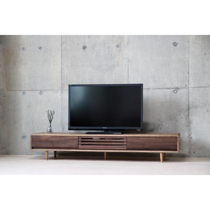 テレビ台 180 ローボード ダーク テレビボード 木製 無垢 ダークブラウン 北欧 天然木 ウォールナット TV台 無垢材 幅180 匠デザイン |  | 18