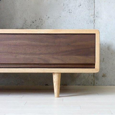 テレビ台 ローボード テレビボード AVボード ナチュラル 天然木 無垢材  おしゃれ シンプル 収納 ウォールナット匠デザイン 幅125 TV台 |  | 03