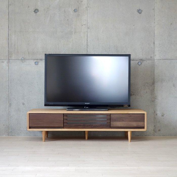 テレビ台 ローボード 無垢材 幅125 匠デザイン TVボード ロータイプ ダーク テレビボード 木製 おしゃれ 北欧 天然木 ウォールナット |  | 13