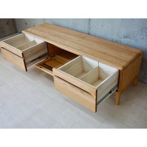 テレビボード 無垢材 オーク 天然木 テレビ台 ローボード