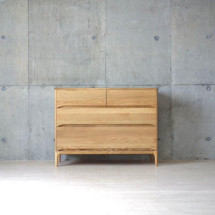 ナラ無垢材 木製 チェスト 和箪笥 楢無垢 タンス たんす チェスト 木製 おしゃれ ローチェスト タンス 幅110 北欧 楢材 オーク