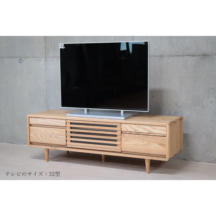 テレビボード 125 TVボード テレビ台 木製 無垢 おしゃれ 北欧 モダン