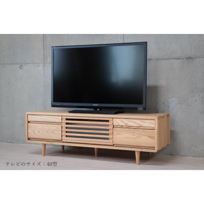 テレビボード 125 TVボード テレビ台 木製 無垢 おしゃれ 北欧 モダン