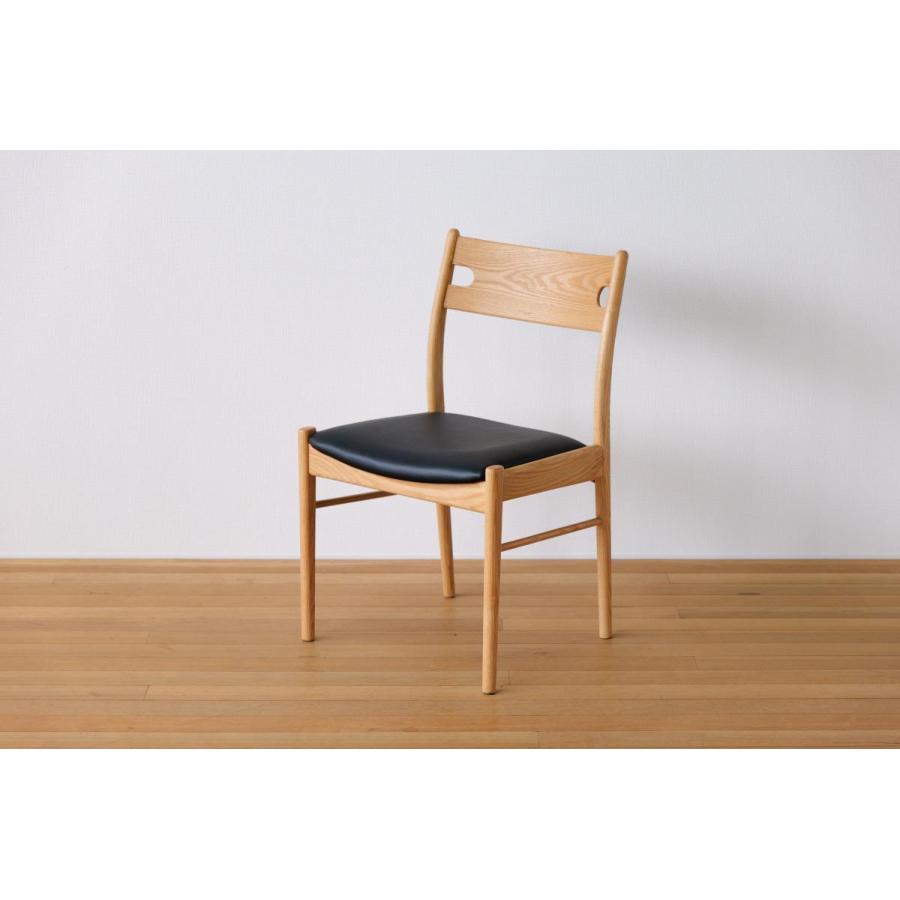 チェア 食卓 木製 おしゃれ シンプル オーク ダイニング用 革 合皮