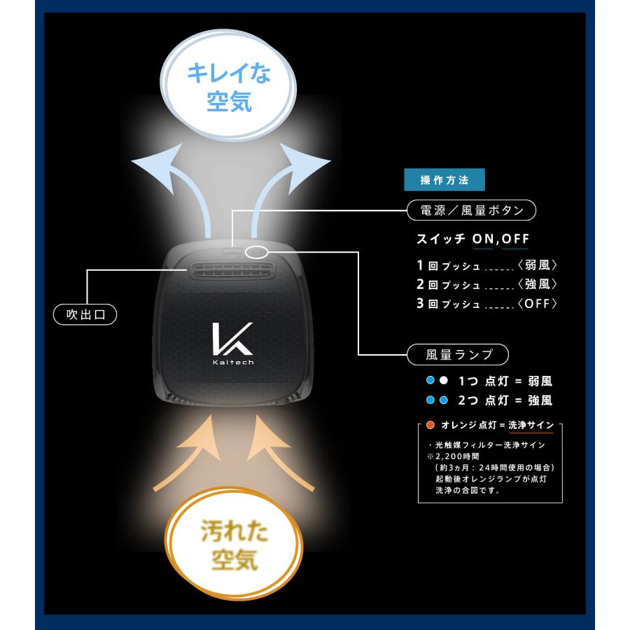 新作最新作】 ターンドケイ KL-C01 車載式 カルテック 光触媒 空気清浄